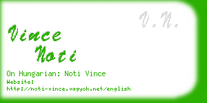 vince noti business card